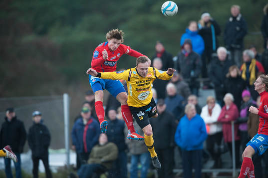 Mjällbys Marcus Ekenberg  i en träningsmatch mellan