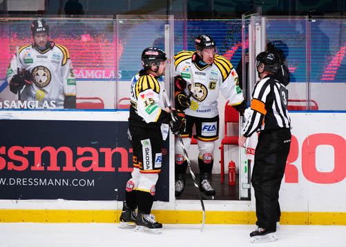 Brynäs Sebastian Enterfeldt, Simon Bertilsson och Jörgen