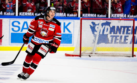 Malmö Redhawks Daniel Viksten gör sitt andra mål i