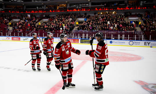 Malmö Redhawks Daniel Viksten gör sitt andra mål i
