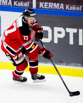 Malmö Redhawks Daniel Viksten gjorde två mål och blev