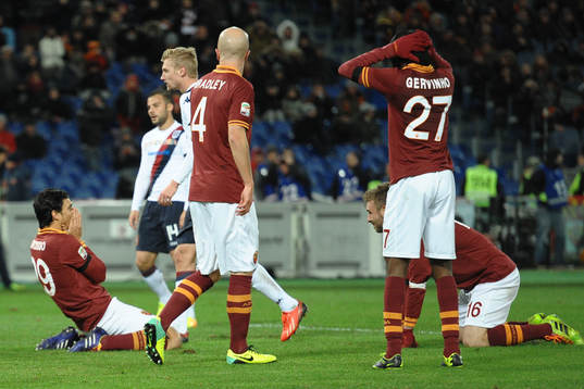 Delusione di Gervinho e Burdisso Roma