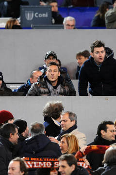 Francesco Totti in tribuna