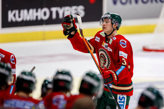 Frölundas Oliver Bohm jublar
