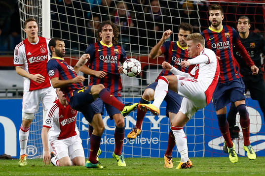 AMSTERDAM - Ajax - Barcelona ,  Voetbal Champions League ,