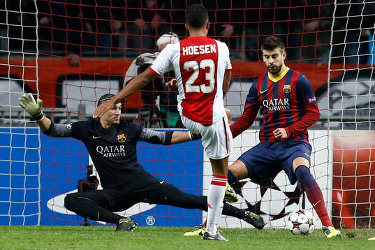 AMSTERDAM - Ajax - Barcelona ,  Voetbal Champions League ,