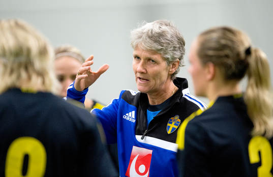 Pia Sundhage, förbundskapten Sverige