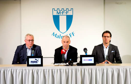 Malmö FF håller presskonferens med Per Nilsson och Håkan