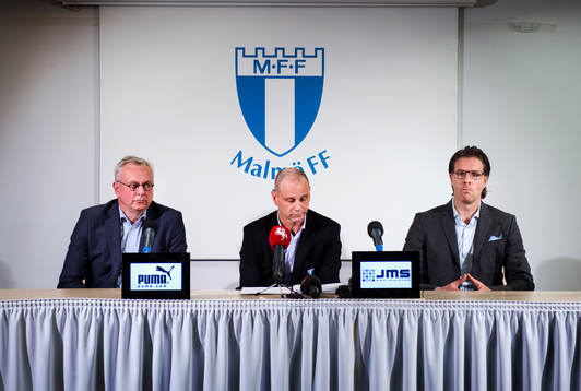 Malmö FF håller presskonferens med Per Nilsson och Håkan