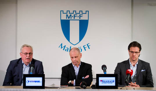 Malmö FF håller presskonferens med Per Nilsson och Håkan