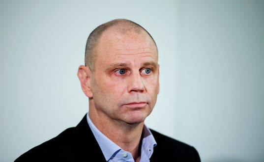 Malmö FFs ordförande Håkan Jeppsson håller