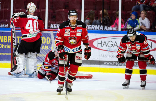 Malmö Redhawks målvakt Pontus Sjögren, Jens Olsson,