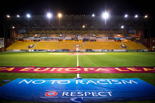 Borås arena innan fotbollsmatchen i Europa league mellan