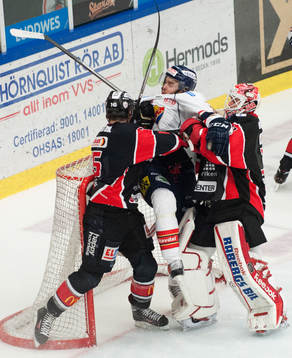 Karlskronas målvakt Patrick Galbraith och Simon