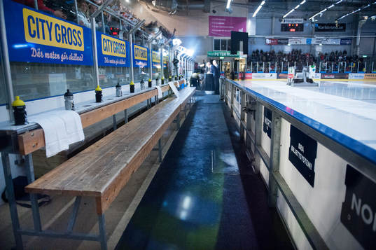 Tomt bås  i matchen i ishockeyallsvenskan mellan