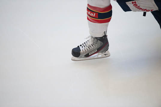 Skridsko  i ishockeymatchen i allsvenskan mellan Karlskrona