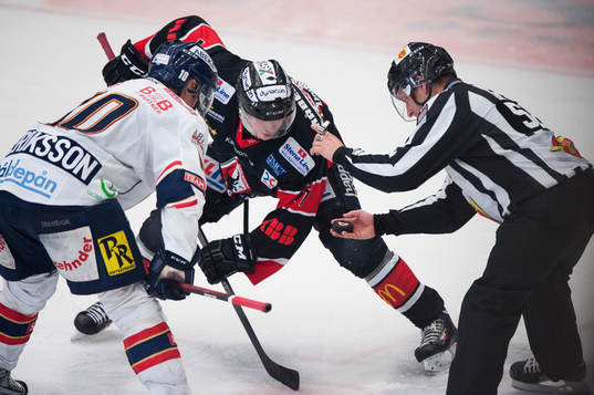 Tekning  i ishockeymatchen i allsvenskan mellan Karlskrona