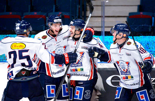 Linköpings Johannes Salmonsson, Mattias Bäckman, Chad
