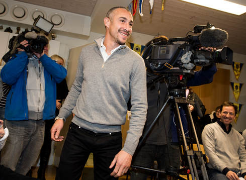 Falkenberg presenterar Henrik Larsson som ny tränare