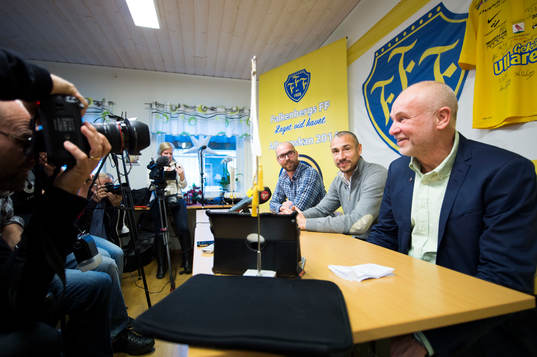 Falkenbergs FF's sportchef Håkan Nilsson och Falkenbergs