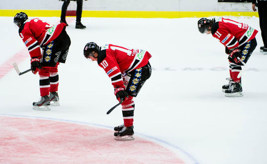 Malmö Redhawks Björn Carlsson, Robin Alvarez, Joey