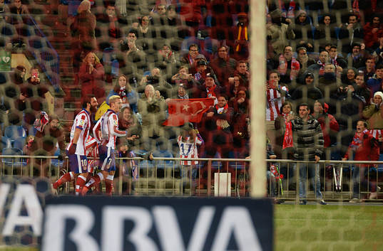 Griezmann marca gol en el partido entre el Atletico de