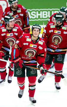 Frölundas Alexander Wennerberg jublar