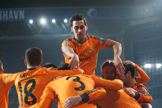 Real Madrids Cristiano Ronaldo har gjort 0-2 i matchen i