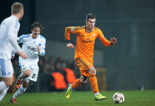 Real Madrids Gareth Bale  i matchen i Champions League