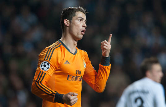Real Madrids Cristiano Ronaldo i matchen i Champions League