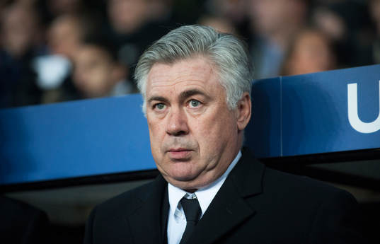 Real Madrids coach Carlo Ancelotti i matchen i Champions