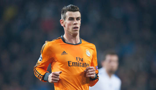 Real Madrids Gareth Bale i matchen i Champions League
