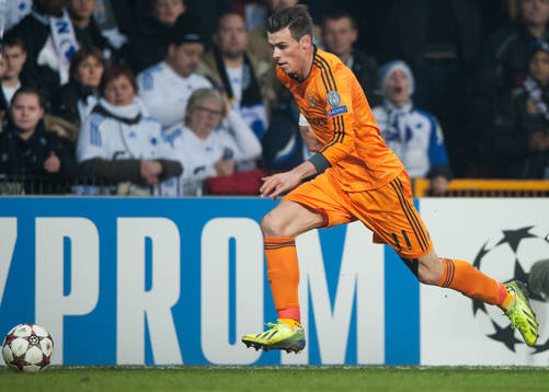 Real Madrids Gareth Bale i matchen i Champions League