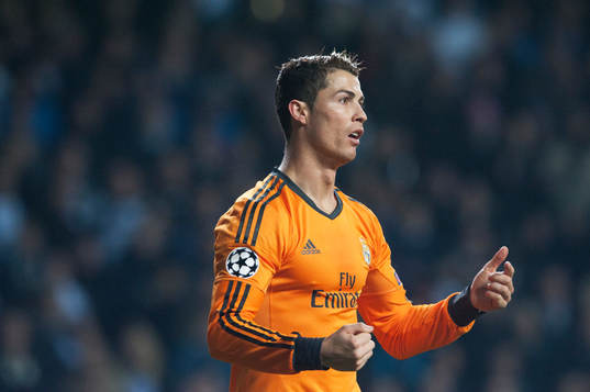 Real Madrids Cristiano Ronaldo i matchen i Champions League