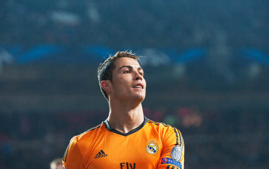 Real Madrids Cristiano Ronaldo i matchen i Champions League