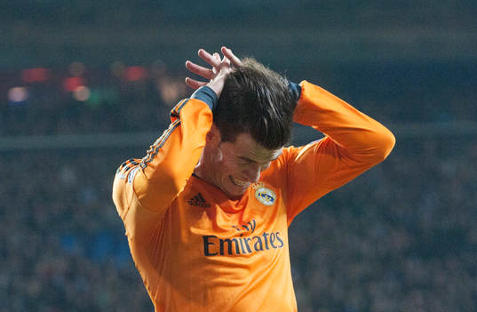 Real Madrids Gareth Bale i matchen i Champions League