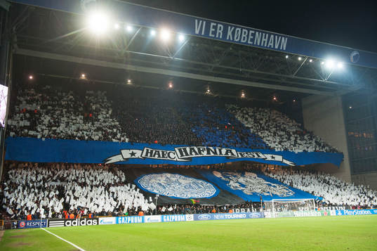 Tifo i Idrottsparken, Parken,  i matchen i Champions League