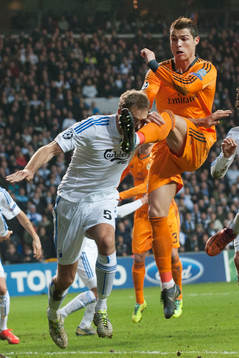 Real Madrids Cristiano Ronaldo och Köpenhamns Olof