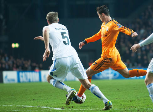 Real Madrids Cristiano Ronaldo och Köpenhamns Olof