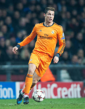 Real Madrids Cristiano Ronaldo i matchen i Champions League