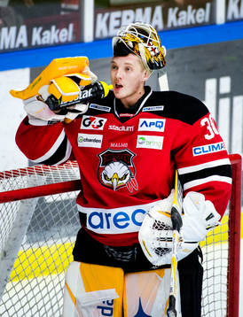 Malmö Redhawks målvakt Robin Rahm