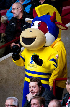JVMs maskot är på besök
