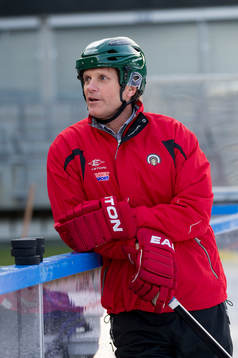 inför utomhusmatchen i SHL mellan Frölunda och Skellefteå