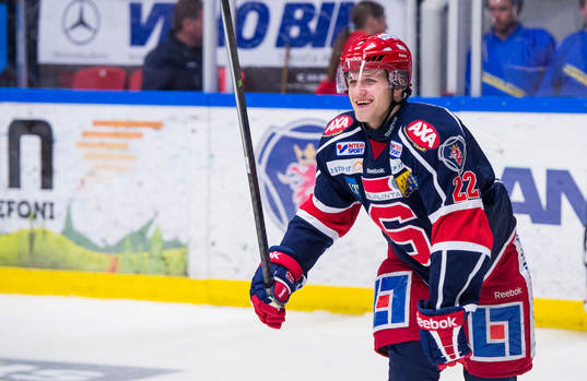 Södertäljes Jesper Thörnberg jublar