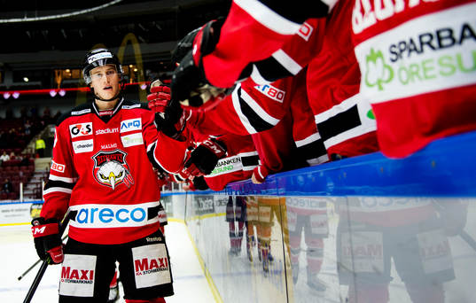 Malmö Redhawks Robin Alvarez jublar