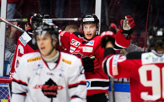 Malmö Redhawks Robin Alvarez jublar