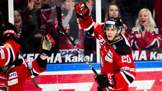 Malmö Redhawks Henrik Hetta jublar
