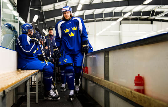 Sebastian Collberg när Sveriges JVM-lag tränar