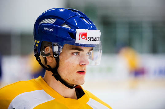 Ludwig Byström när Sveriges JVM-lag tränar