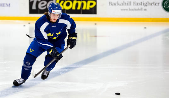 Sebastian Collberg när Sveriges JVM-lag tränar